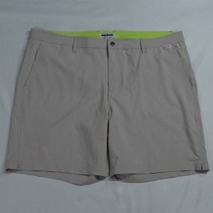 Ibiza Ocean Club 36 x 7" Khaki Mesh Lined Swim‎ Trunks Shorts